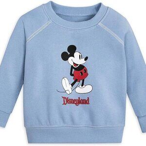 Disneyland Mickey Mouse Pullover Sweatshirt. Light Blue. Size Kids 3 (toddler)